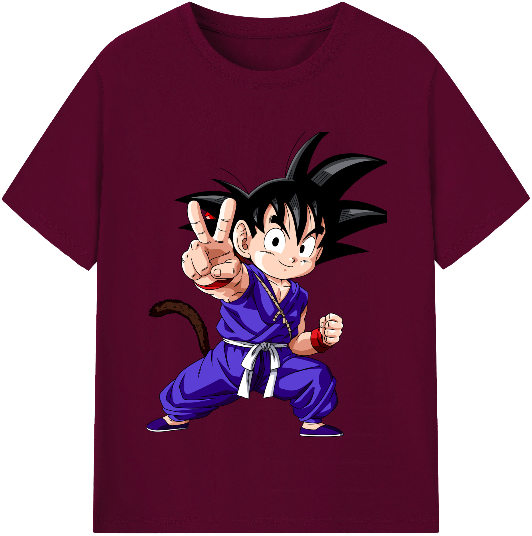 （画像用） ドラゴンボール 孫悟空（そん ごくう）Son Goku カカロット DRAGON BALL Kakarotto レディースカジュアルプリントTシャツ（綿100％）